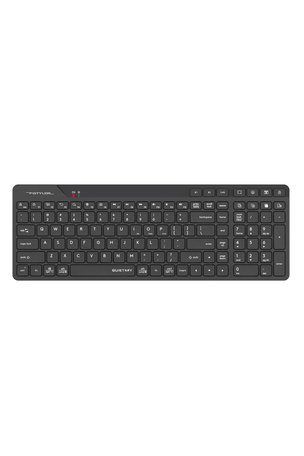 A4Tech Fbk27C As Bluetooth & 2.4G Wireless Keyboard Siyah