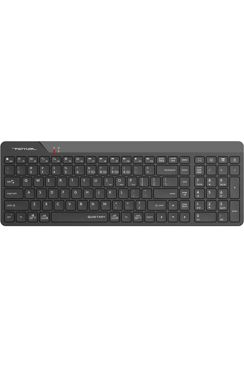 A4Tech FBK23 AS Bluetooth & 2.4G Wireless Keyboard /Siyah