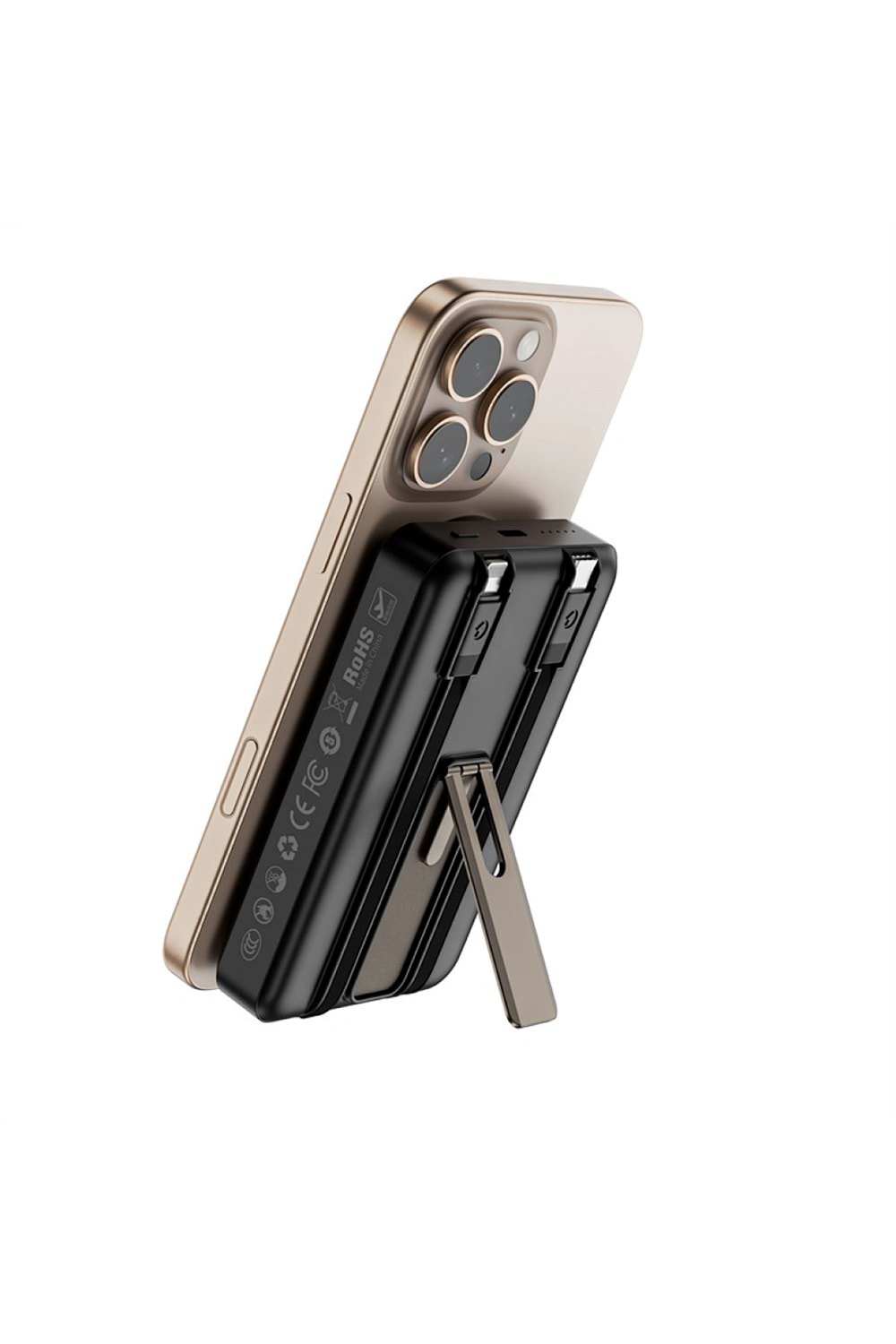 Aksesuar Wiwu Elite Powerbank Magsafe P056 10000Mah Black