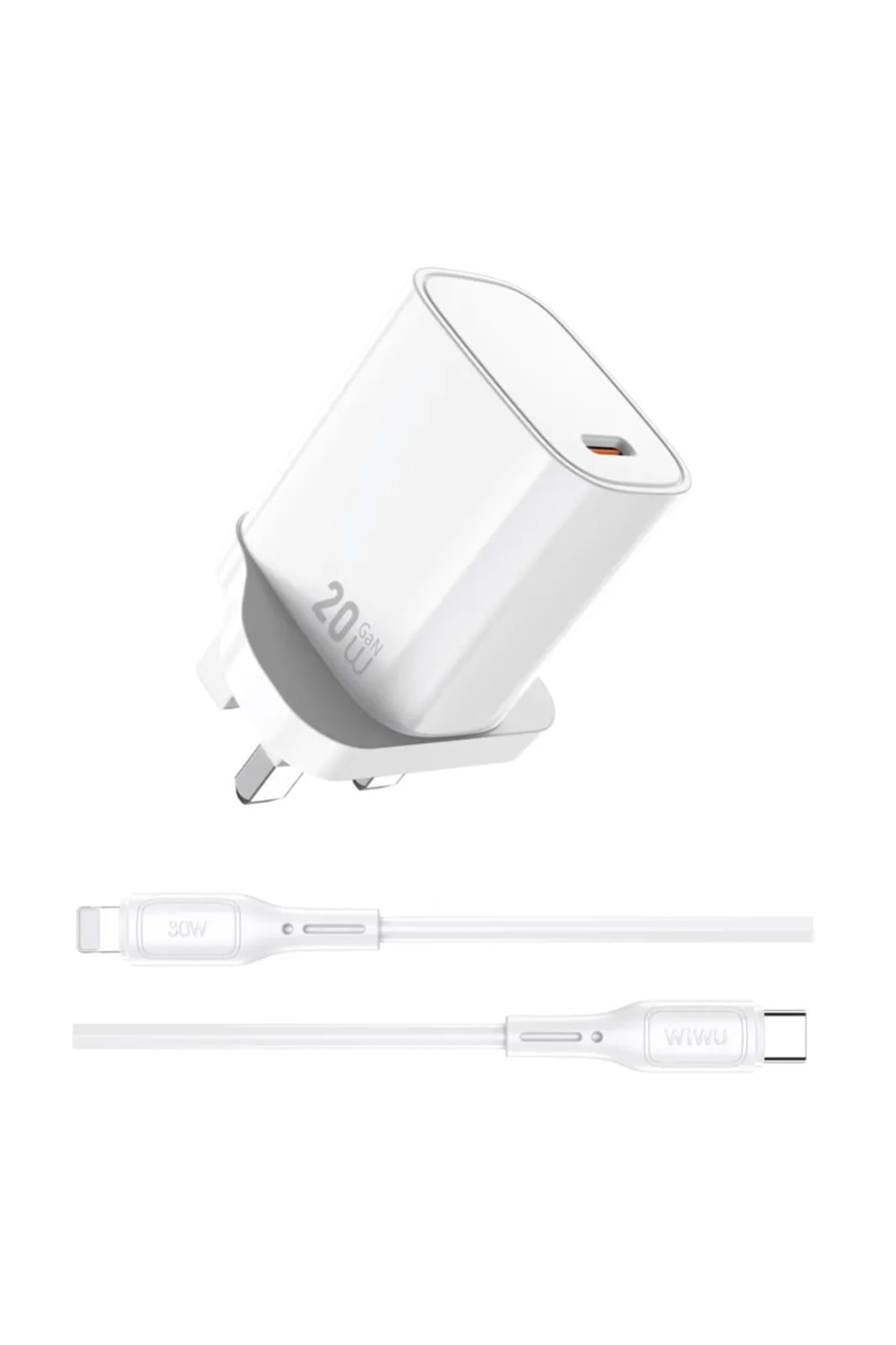 Wiwu 20w Essen Gan Fast Charger+Cable