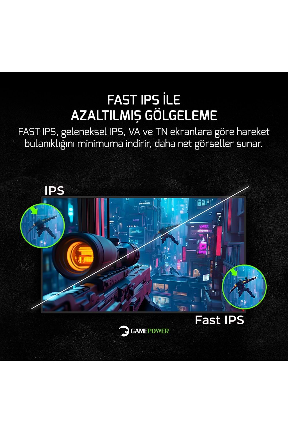 GamePower Lucid S60 27'' 0.5ms 540Hz Flat Fast IPS FHD RGB Pivot Speak