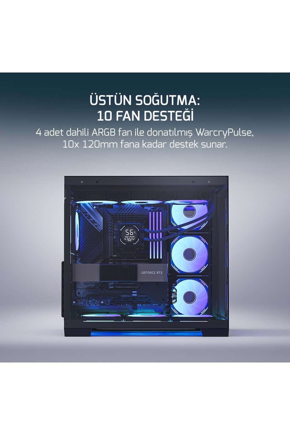 Kasa Gamepower Warcry Pulse 4x12cm FAN ARGB 650w Psu