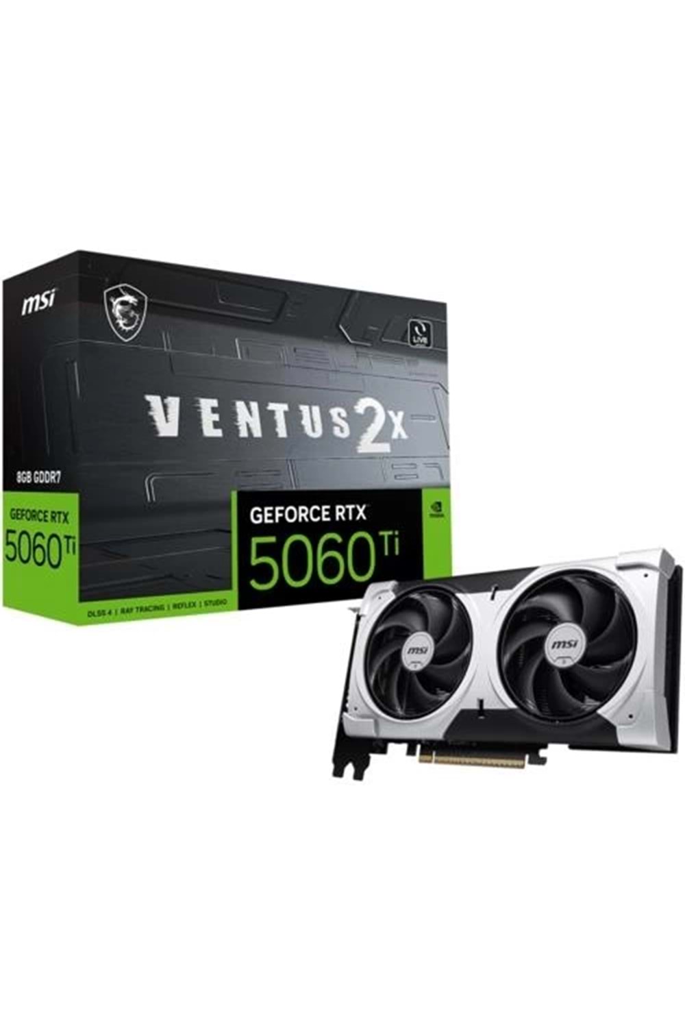 Msi Geforce Rtx5060Ti 8G Ventus 2X Oc Plus 8Gb Gddr7 128Bit Dx12