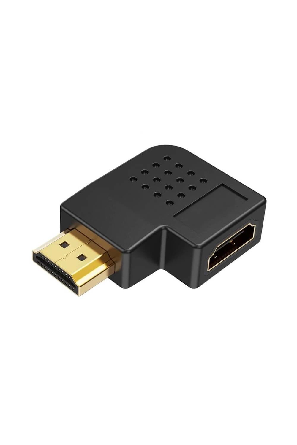 ADAPTOR HDMI E/D UZATMA 90 DERECE L TİP SOL AÇILI YASSI
