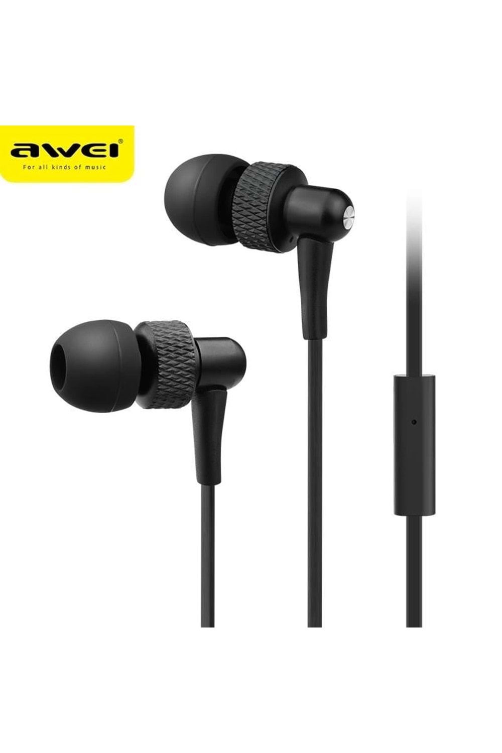 Kulaklık AWEI Es-390i kablolu Siyah