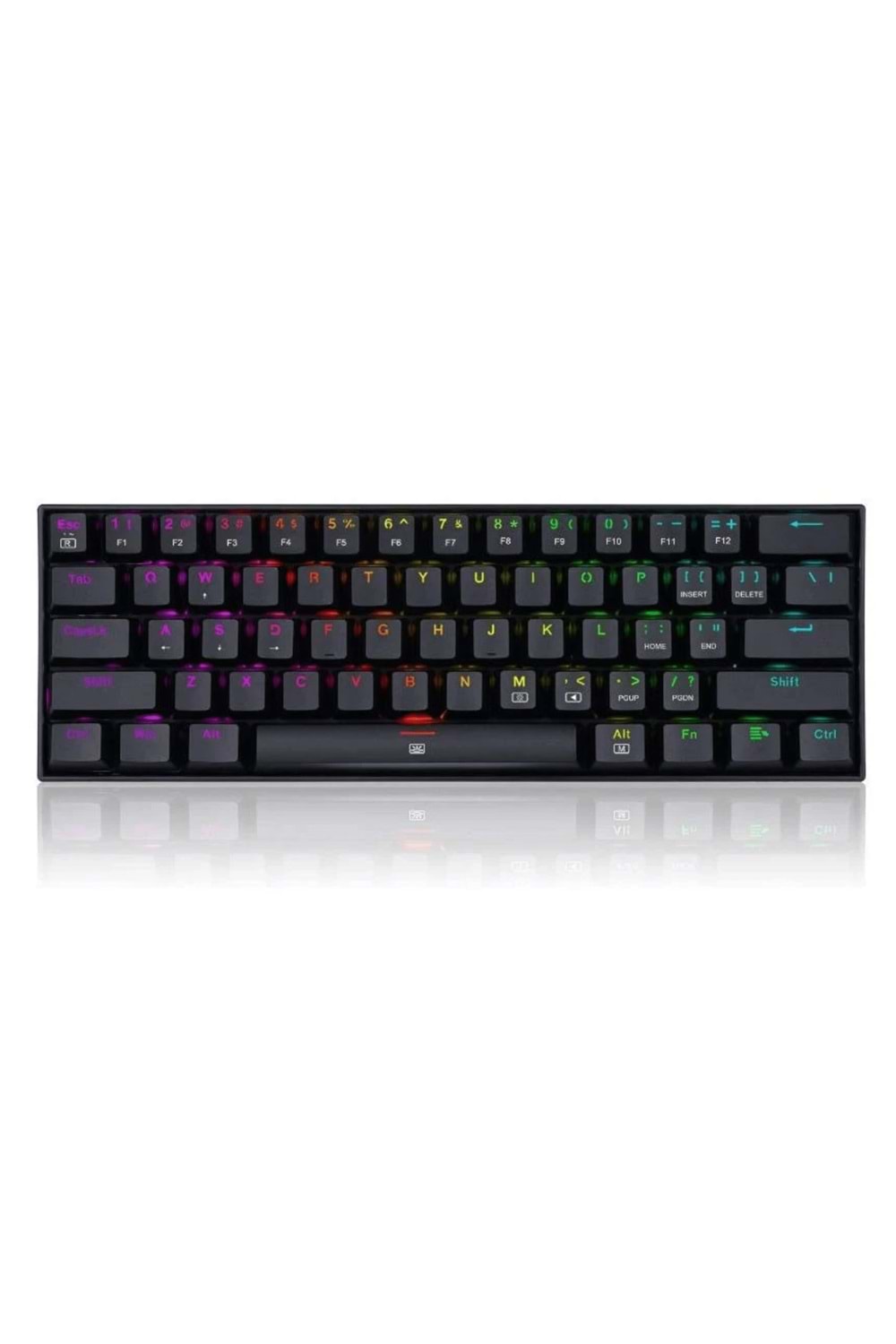 Redragon K630 Rgb Dragonborn Blue Switch %60 Siyah Q Tr Layout