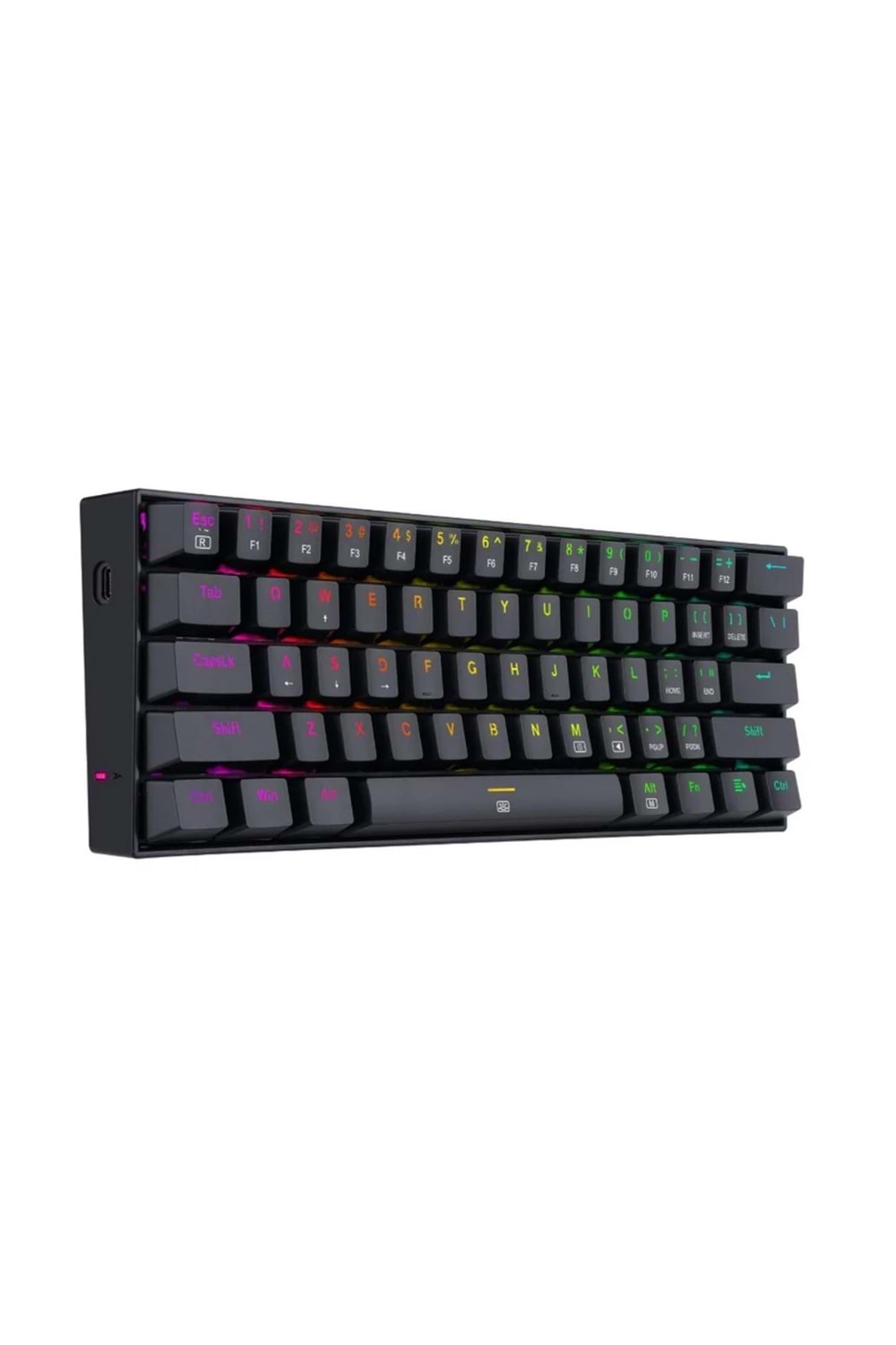 Redragon K630 Rgb Dragonborn Blue Switch %60 Siyah Q Tr Layout