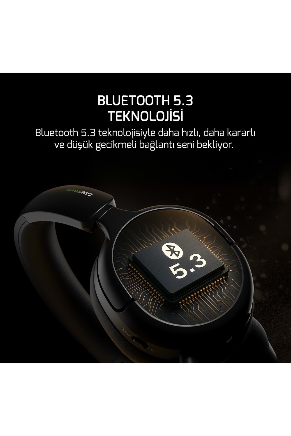 GamePower Aero Ultra Siyah Triple Mode Kablosuz/Bluetooth/2.4G Gaming