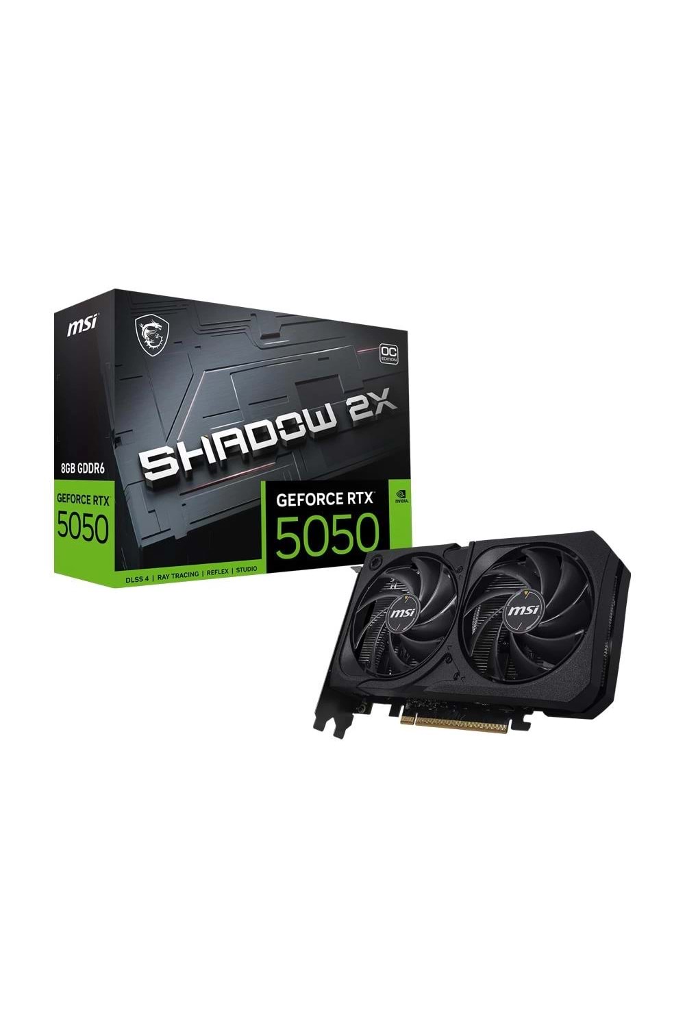 Ekran Kartı Msi Geforce Rtx5050 Shadow 2X OC 8GB GDDR6 128bit