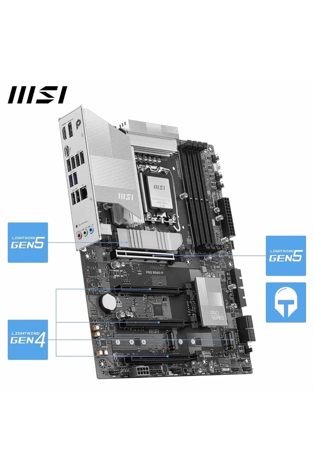 Anakart Msi PRO B860-P DDR5 8800+(OC)MHz Atx 1851