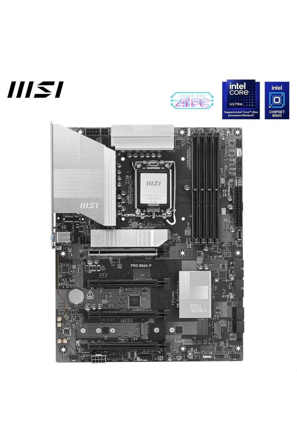 Anakart Msi PRO B860-P DDR5 8800+(OC)MHz Atx 1851