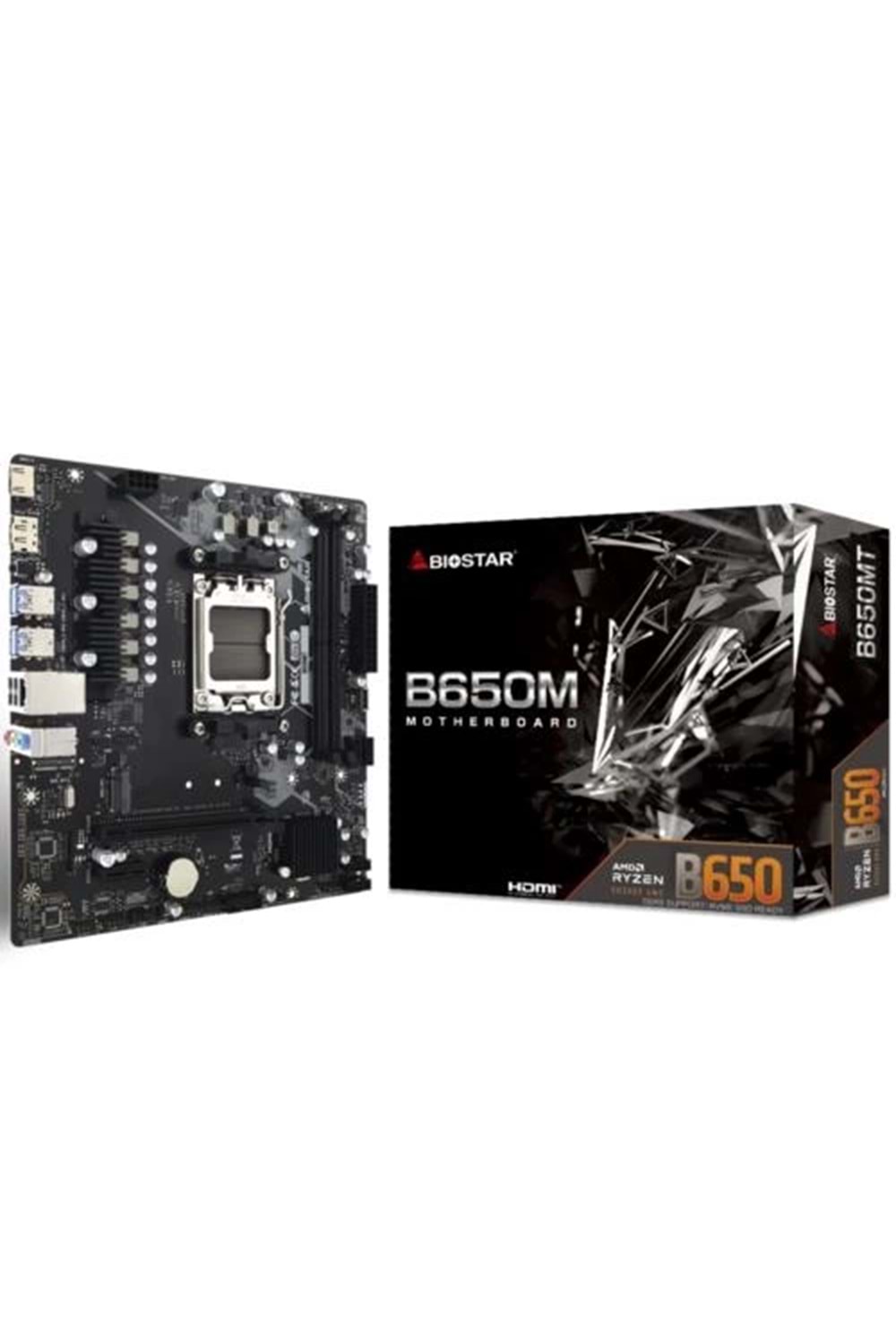 Anakart Biostar B650MT AMD AM5 DDR5 6000 HDMI DP M2 mATX
