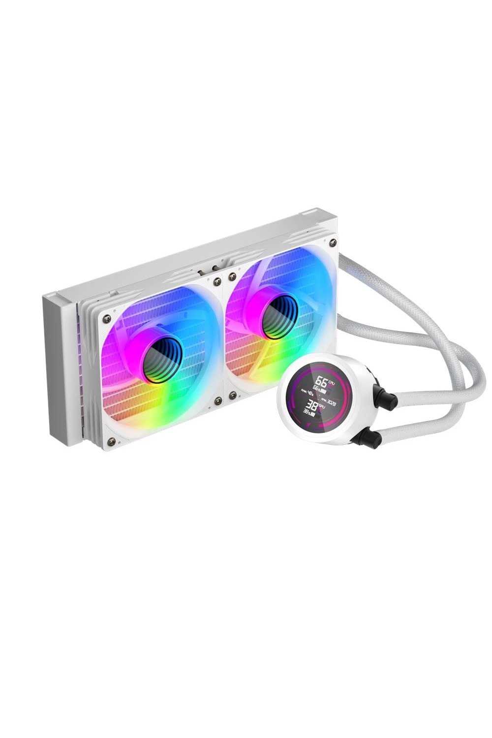 1St Player Thunderstorm Ts4 240Mm Beyaz Argb Dijital