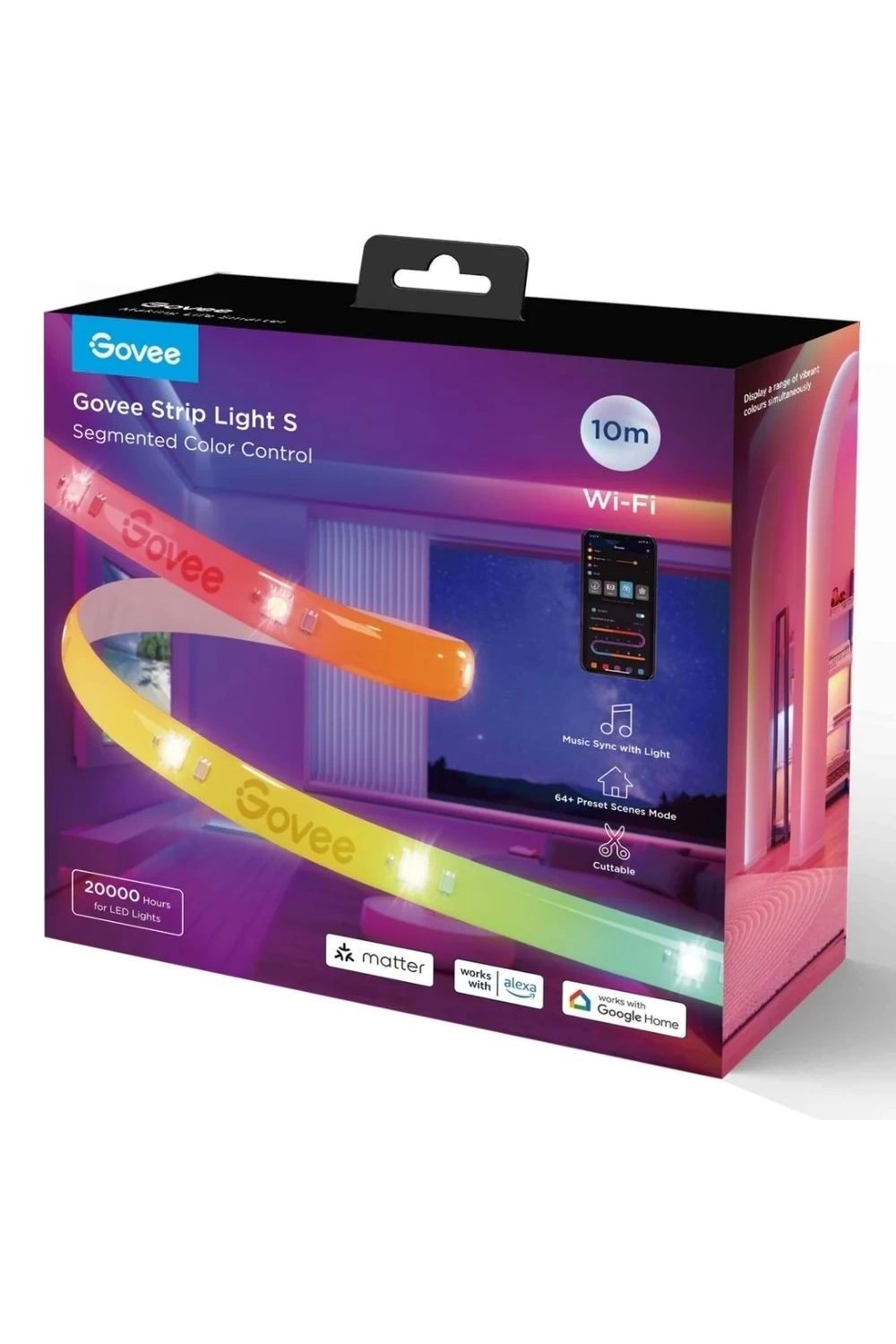 Govee H612C RGBICW Koruyucu Kaplamalı LED Şerit 10mt