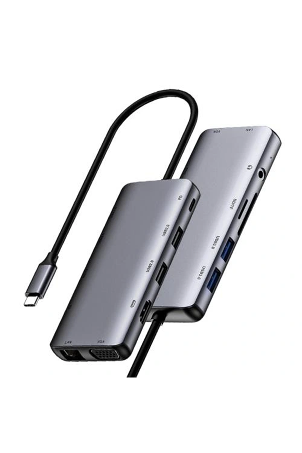 Netac WF15 11-in-1 NT08WF15-30GR HDMI 4K/30Hz,2xUSB3.0,USB2.0,VGA,1 RJ