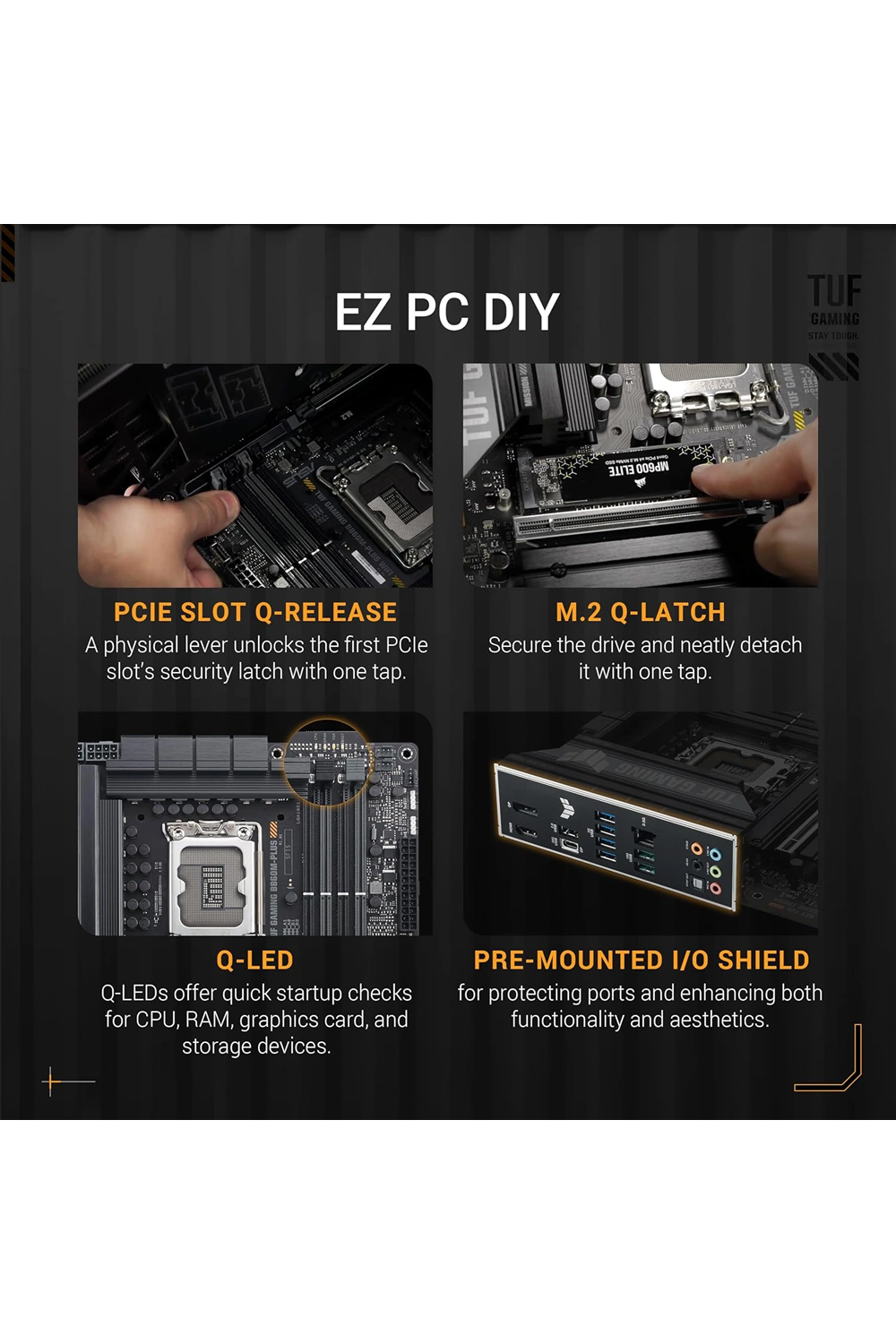 Asus Tuf Gaming B860M-Plus DDR5 Di Hdmi Matx LGA1851