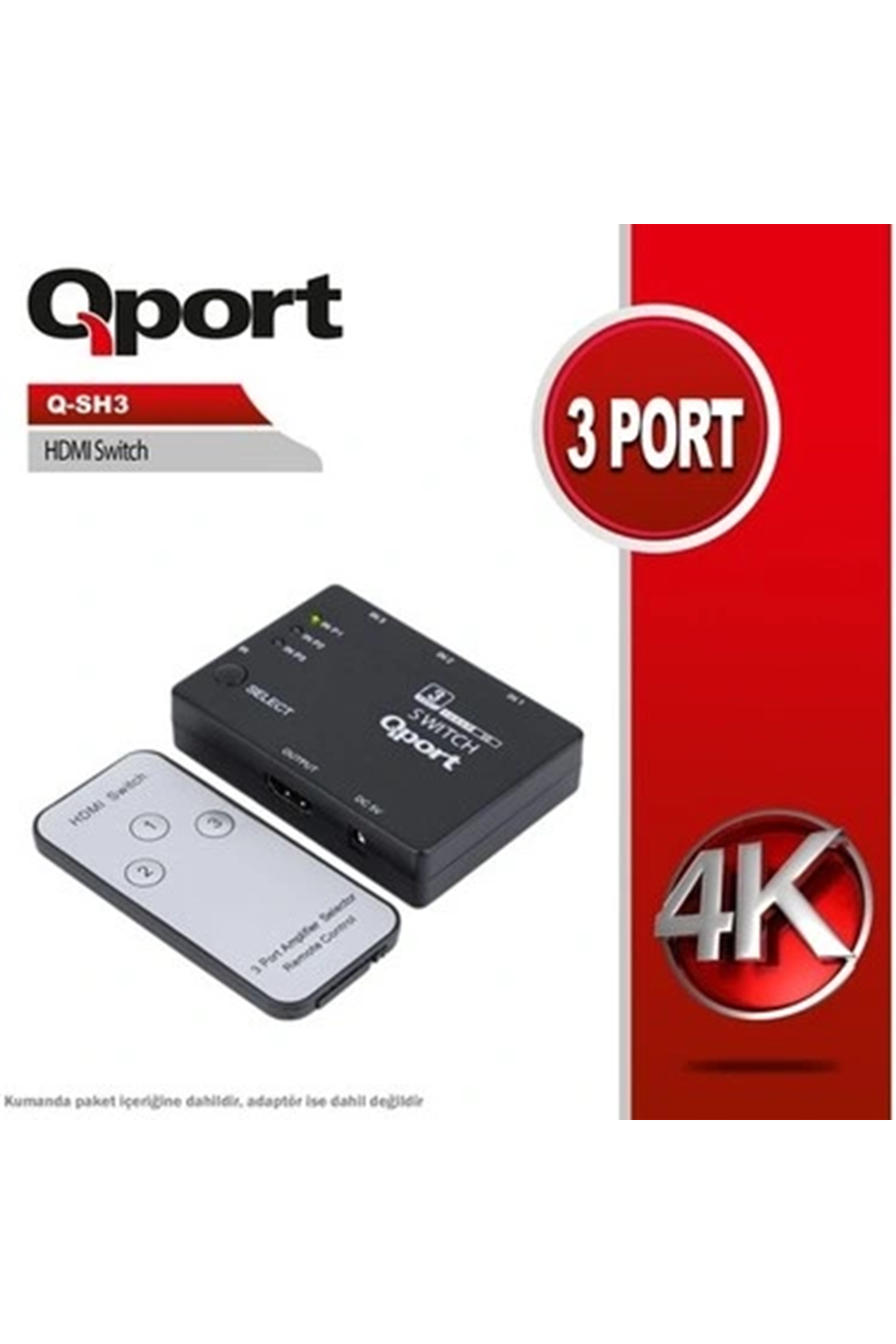 Qport Q-Sh3 Hdmi Switch 3 Port
