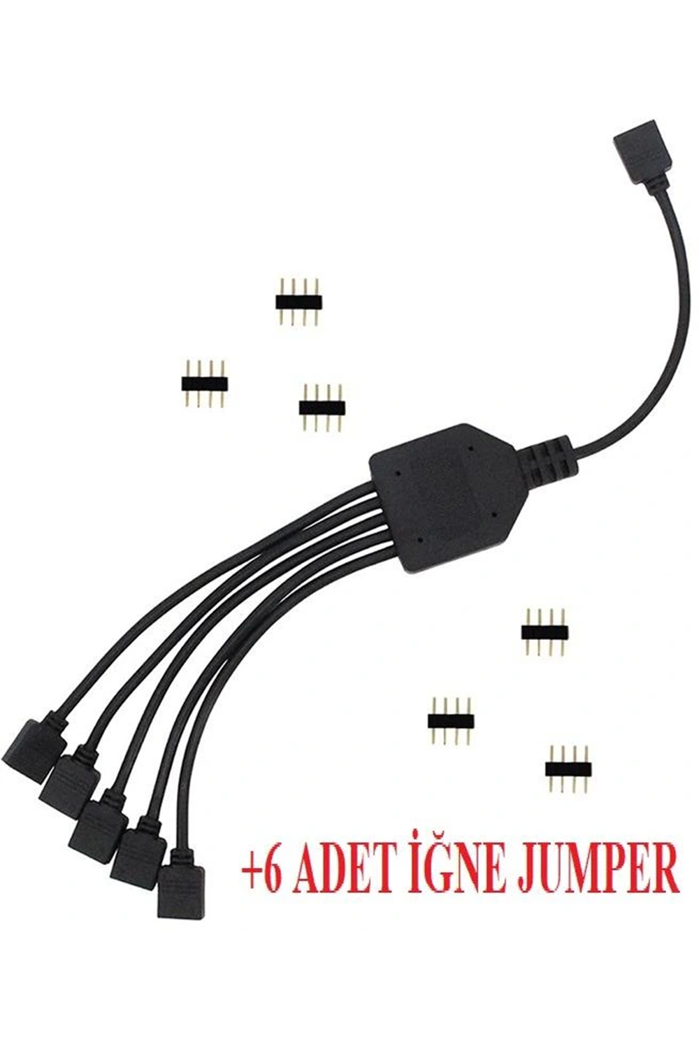 4 Pin RGB Led Çoklayıcı Splitter (1 Dişi - 5 Dişi)