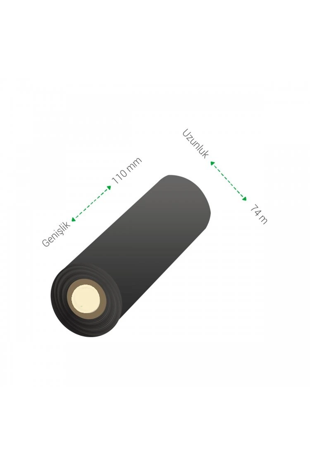 110mm X 74M Premium Wax Ribon