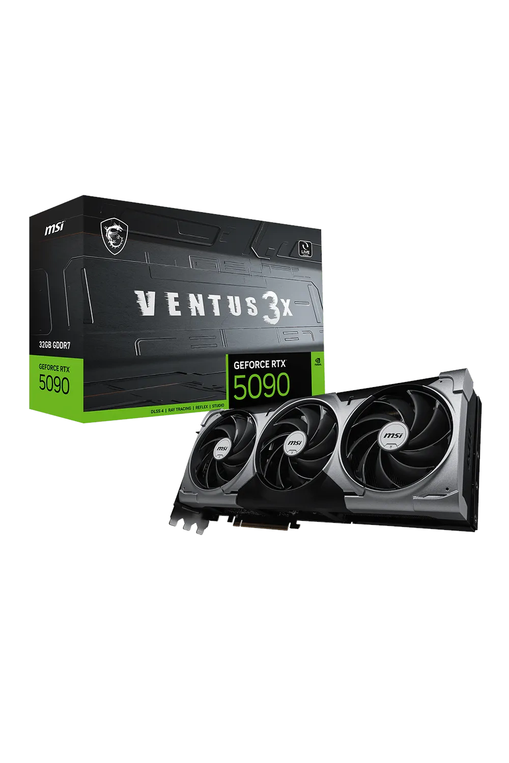 Msi Geforce Rtx5090 32G 512Bit Ventus 3X Vga Gddr7 1xHdmi 3xdp