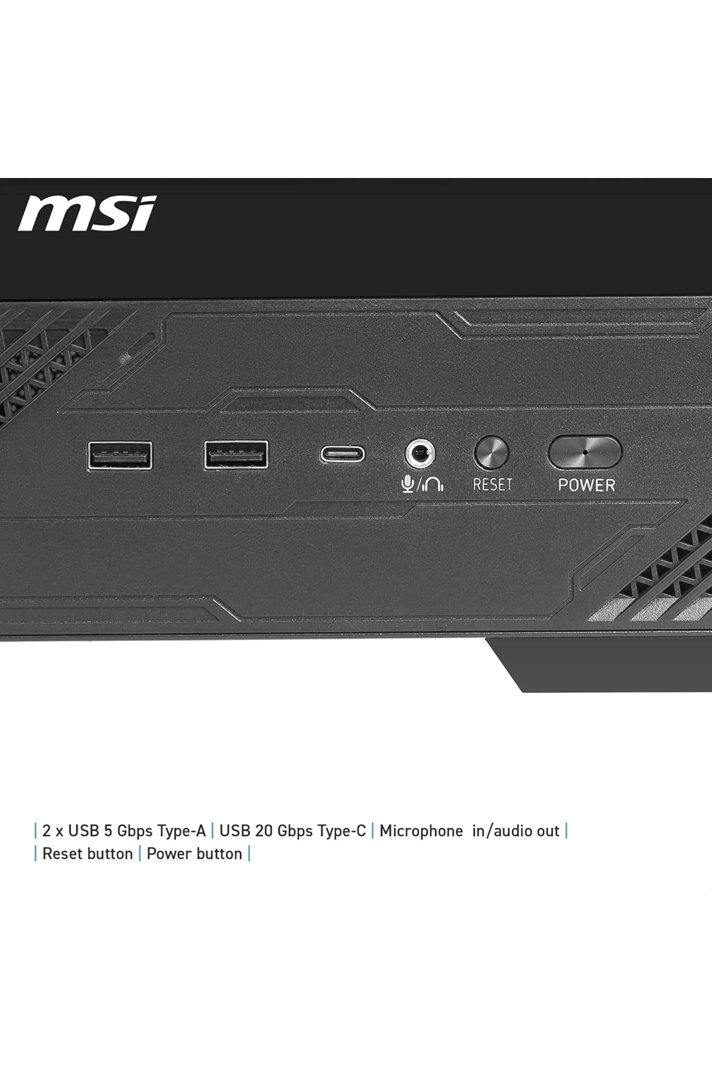 Msi Mag Pano 130R PZ 4xARGB Fan USB 3.2 ATX Siyah Tower Gaming