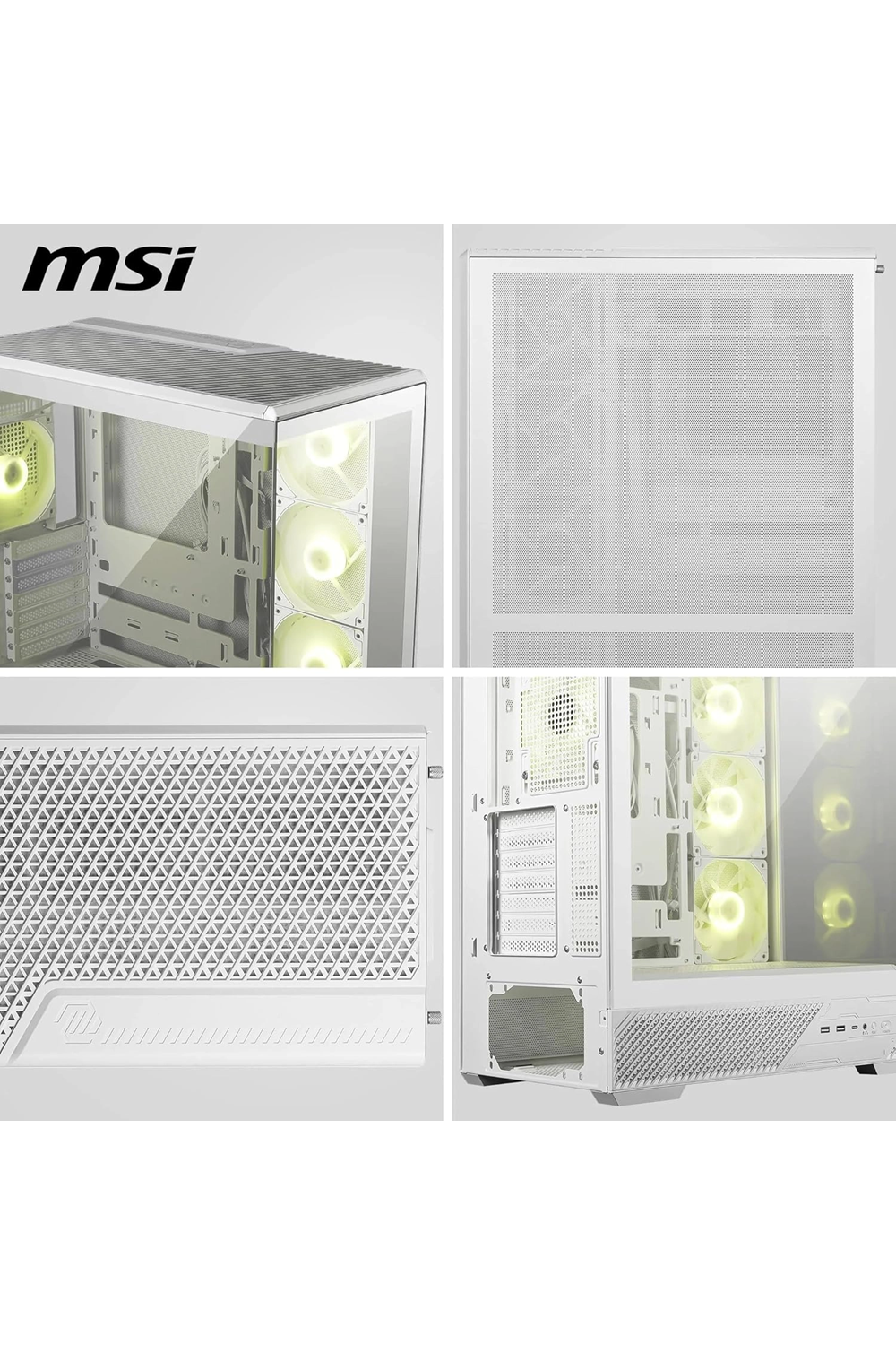 Msi Mag Pano 130R PZ 4xARGB Fan USB 3.2 ATX Beyaz Tower Gaming