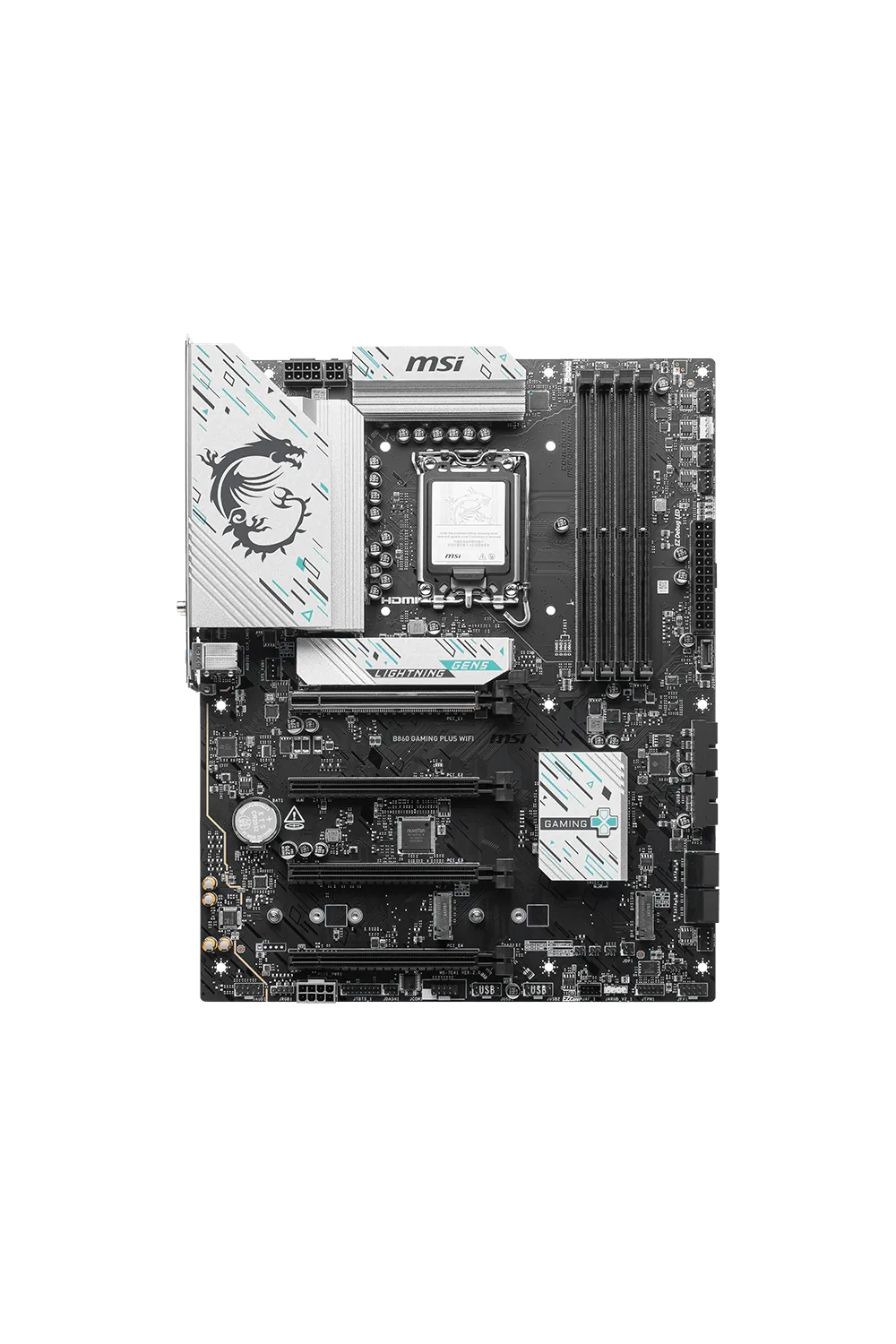 Msi B860 Gaming Plus WiFi DDR5 8800+(OC)MHz Wi-Fi 7 ATX 1851