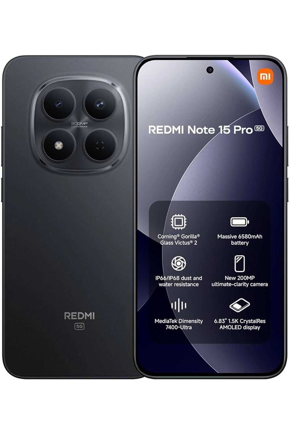 Telefon Xiaomi Redmi Note 15 Pro Black 8Gb Ram 256Gb