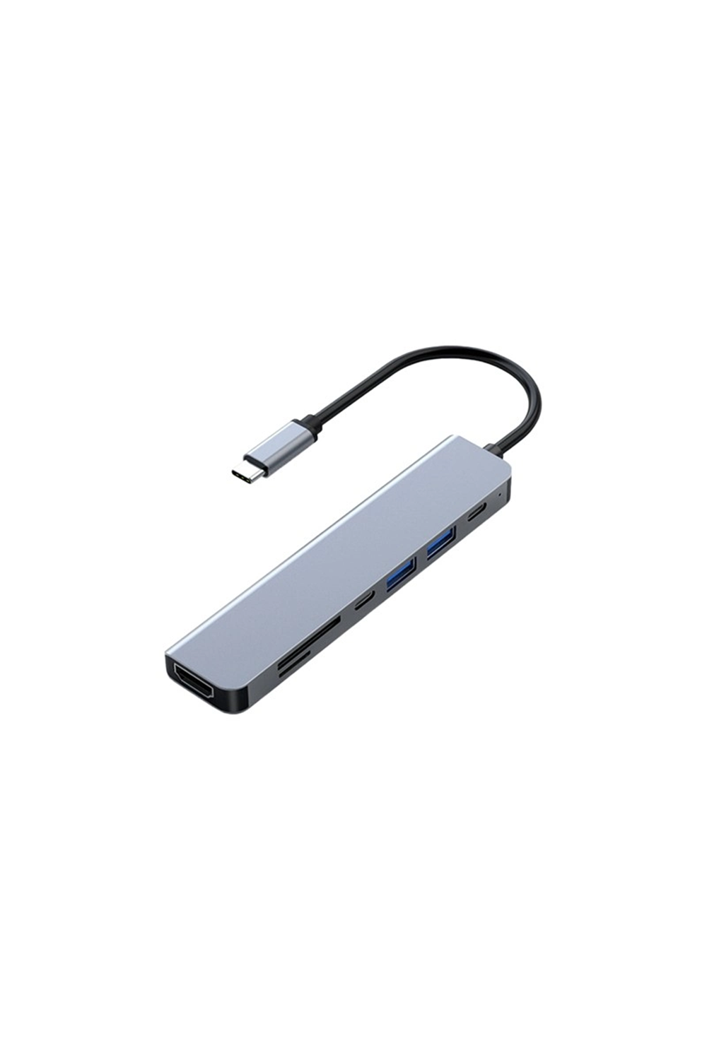Frisby Fa-7684C Type-C 7in1 USB-C+HDMI+SD/TF+USB3.0+PD+USB-C