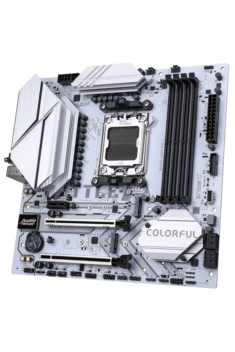 Anakart Colorful Battle-Ax B650M White Wifi 6 V15 Ddr5 Am5