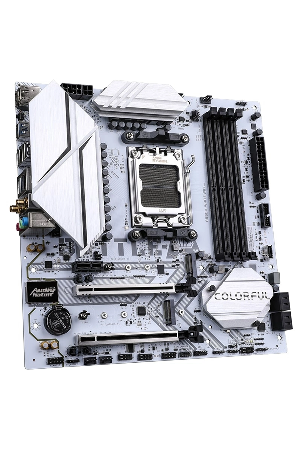 Anakart Colorful Battle-Ax B650M White Wifi 6 V15 Ddr5 Am5