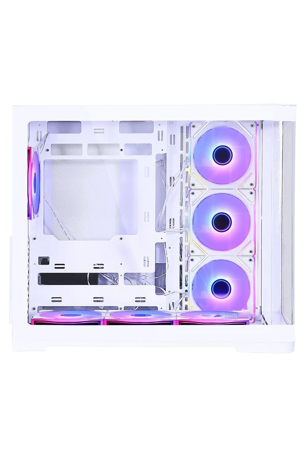 GameBooster GB-G2852W Curved Temperli Camlı 7*ARGB Fan SeaView