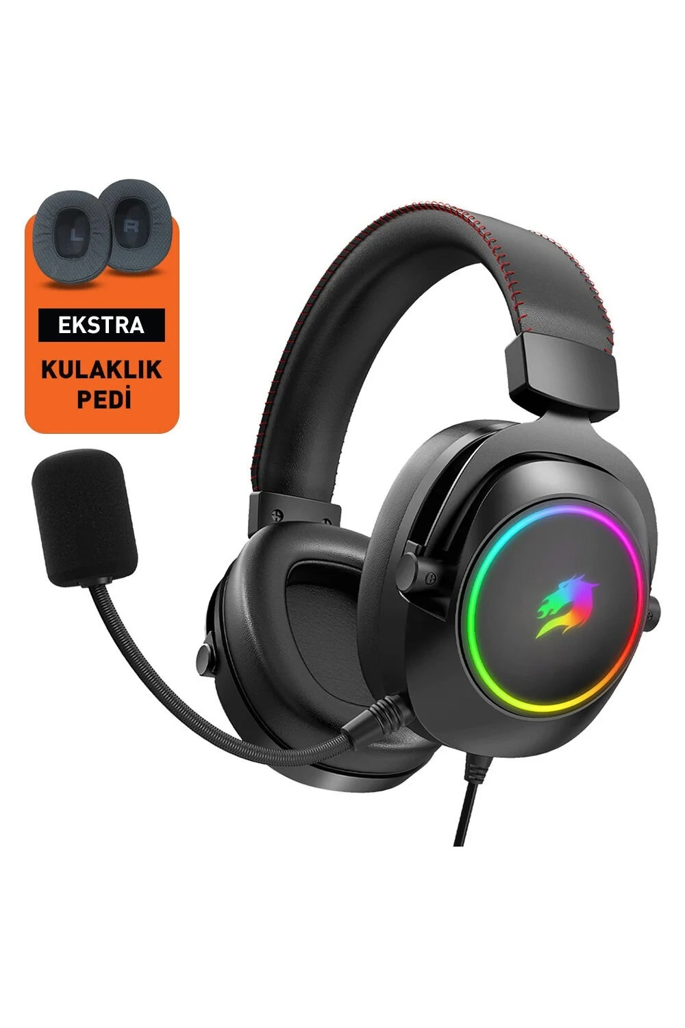 GameBooster H44 RGB USB7.1 SiyahProfesyonel Oyuncu Kulaklığı