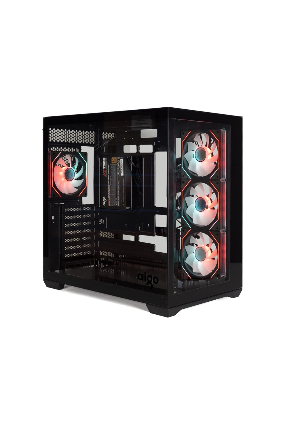 Kasa Aigo C280 Siyah 750W 80+ Bronze ARGB Mid Tower