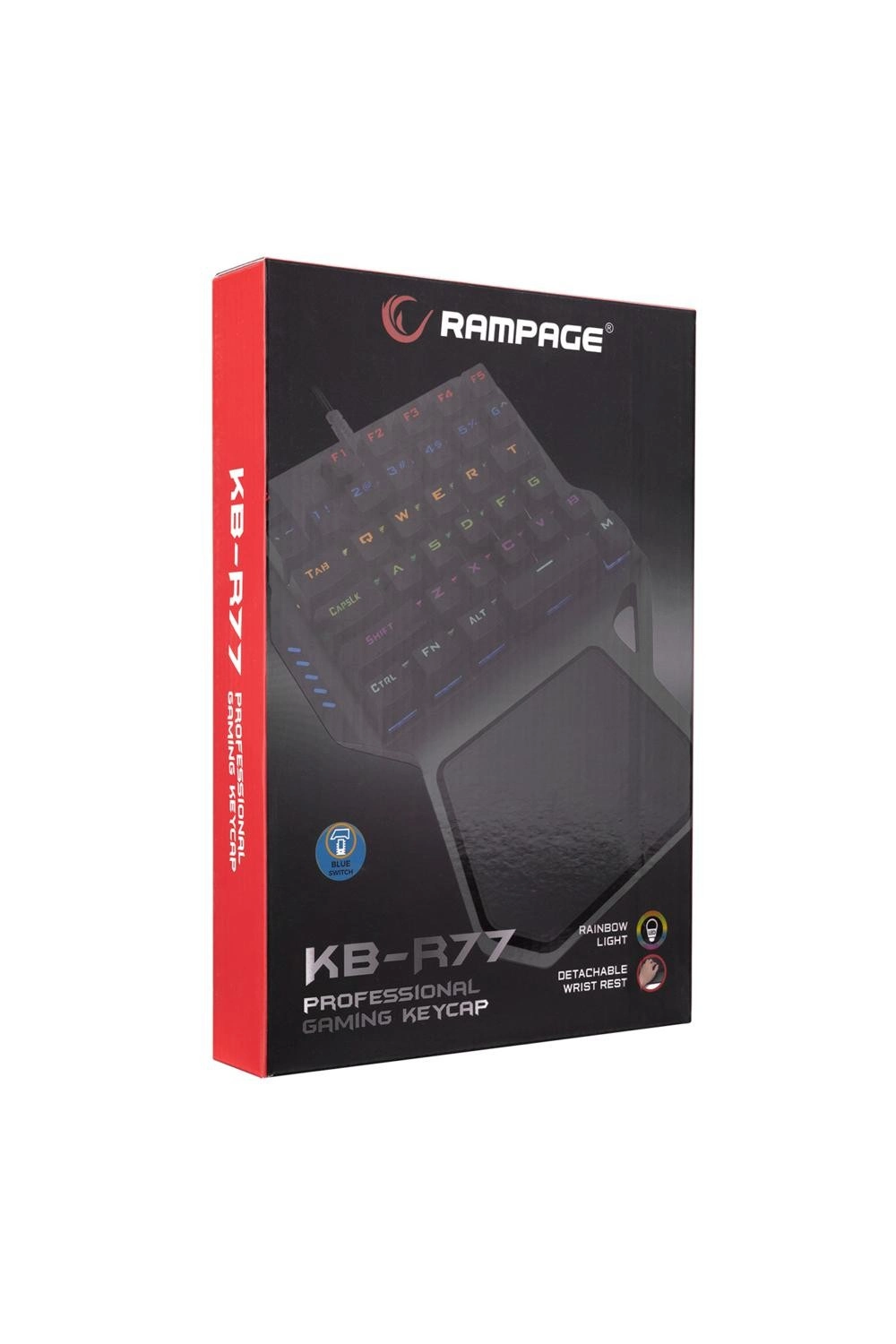 Rampage KB-R77 Palm USB Outemu Blue Switch Mekanik Mini Gaming