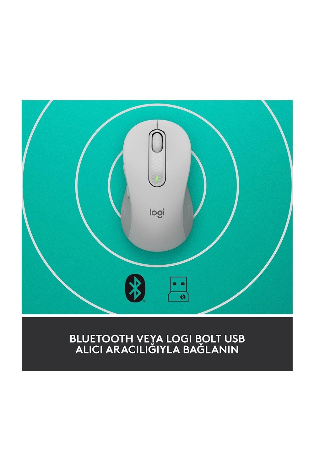 Logitech M650 L Signature Kablosuz Mouse Beyaz 910-006238