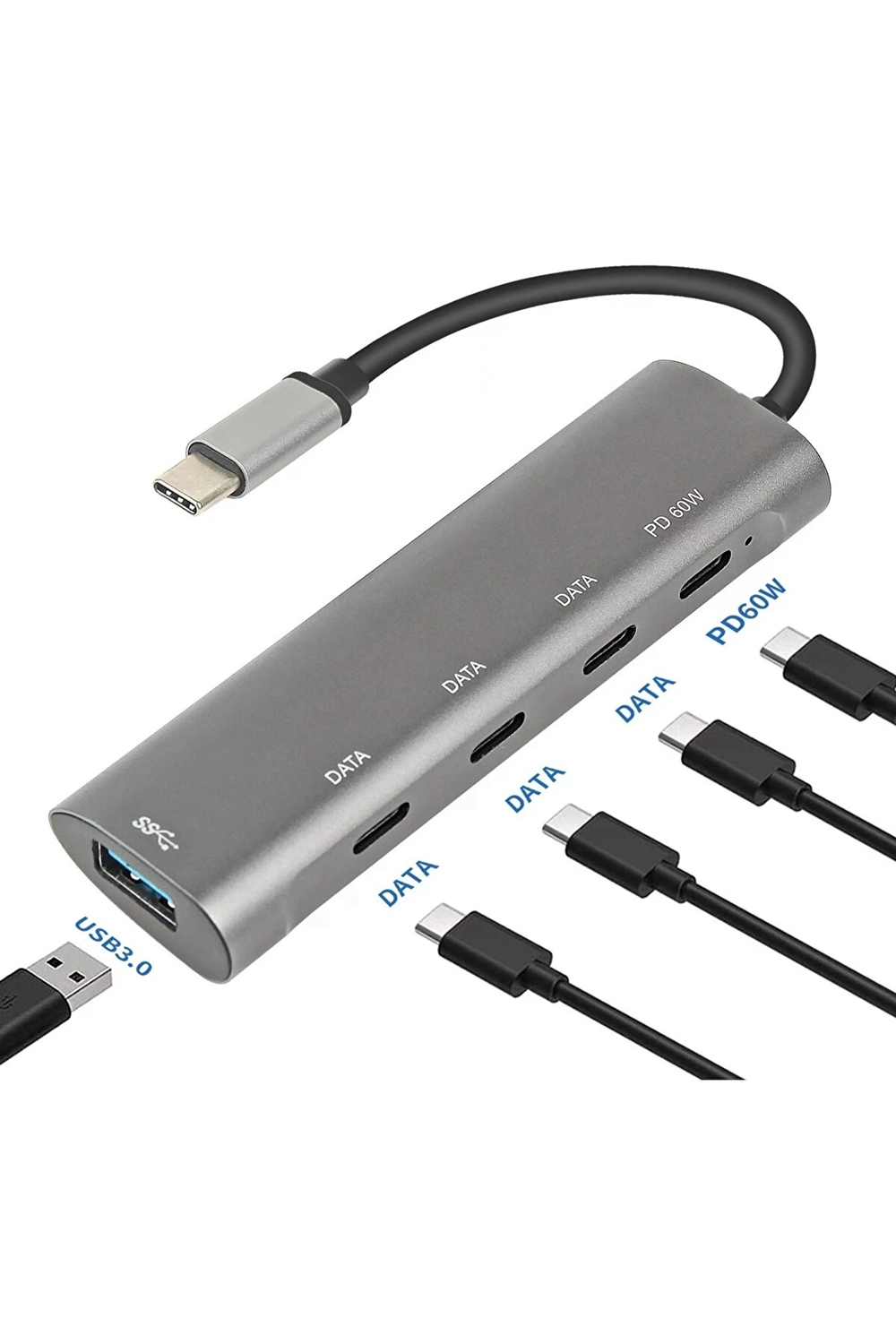 Daytona FC25 5in1 Type-C To Typc-C USB 3.0 10Gbps Çevirici