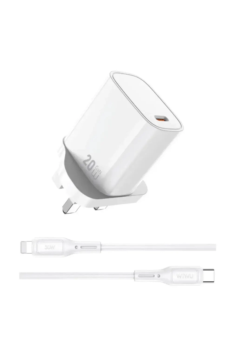 Wiwu Essen Wi-G007 Fast Charger + Ligtning Cable 20w