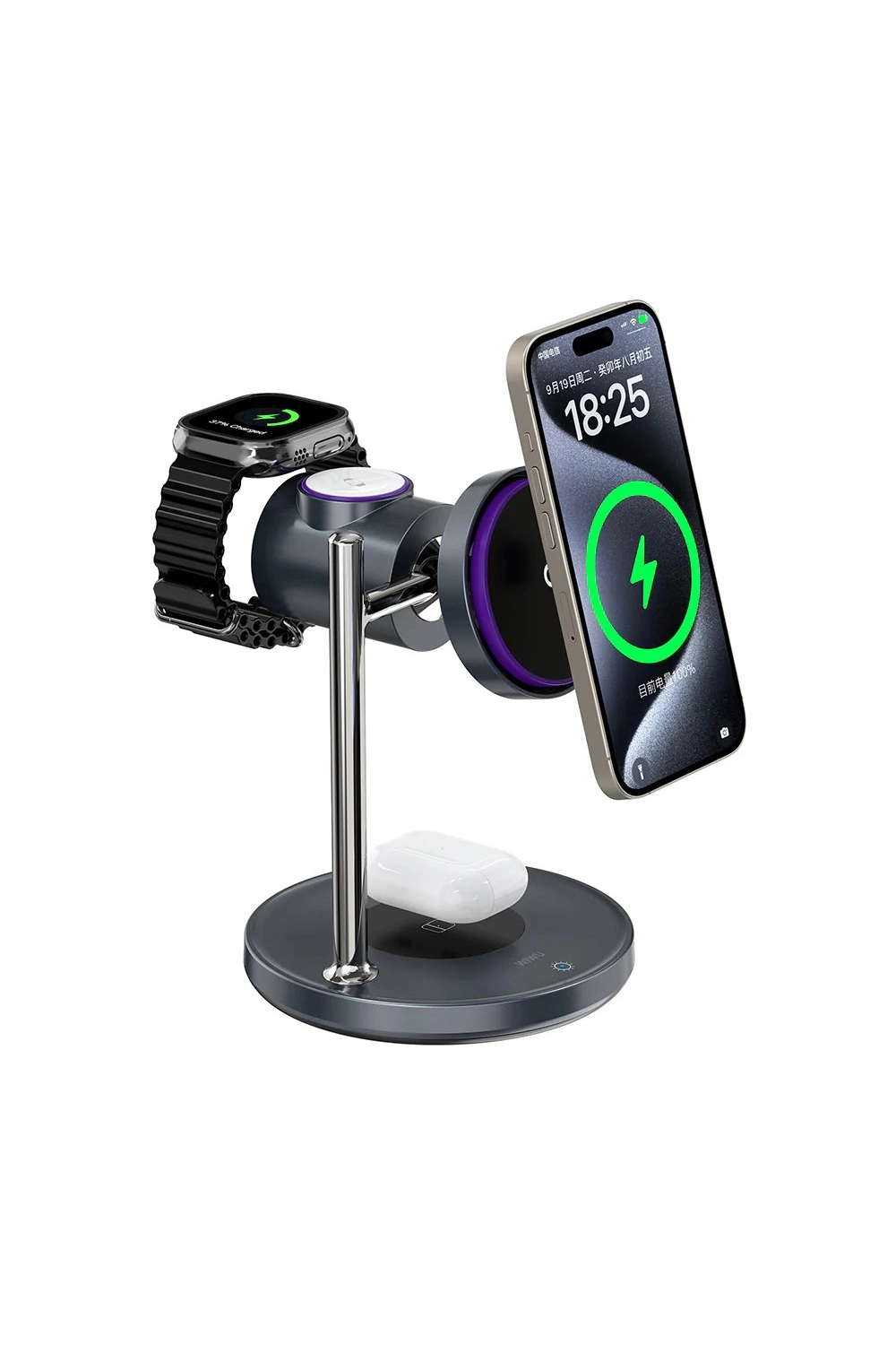 Wiwu Qi2 Wi-W041 3 in 1 Magnetic Wireless Charger 25w