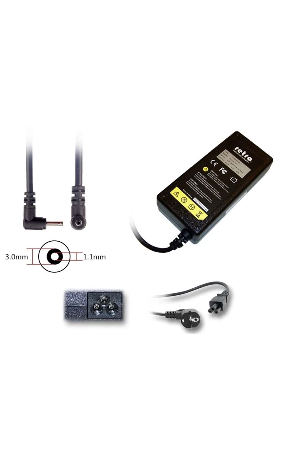 ADAPTOR DCA-A005 12V 1.5A 18W 1.1mm x 3.0mm