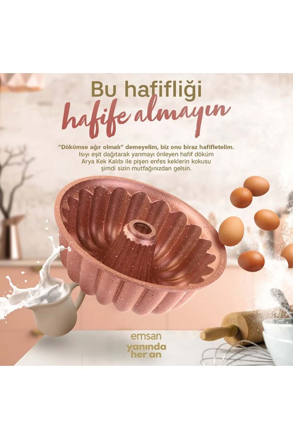 EMSAN ARYA KEK KALIBI, ROSE GOLD