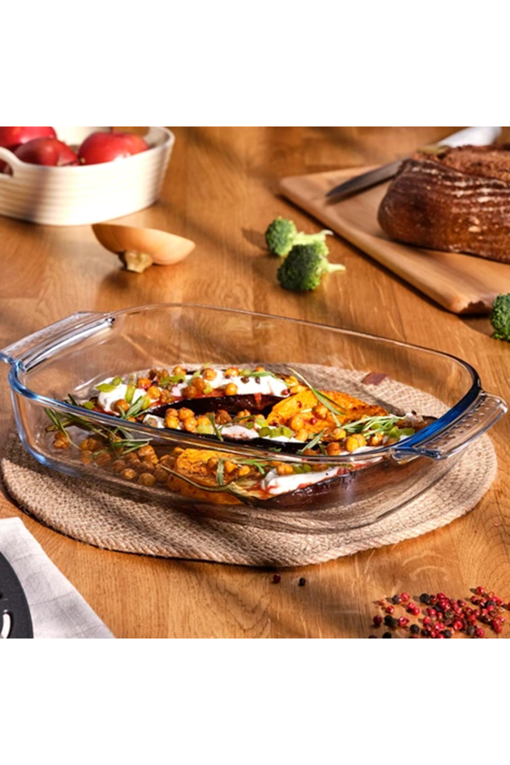 EMSAN MONO 2.7L BOROSİLİKAT FIRIN KABI