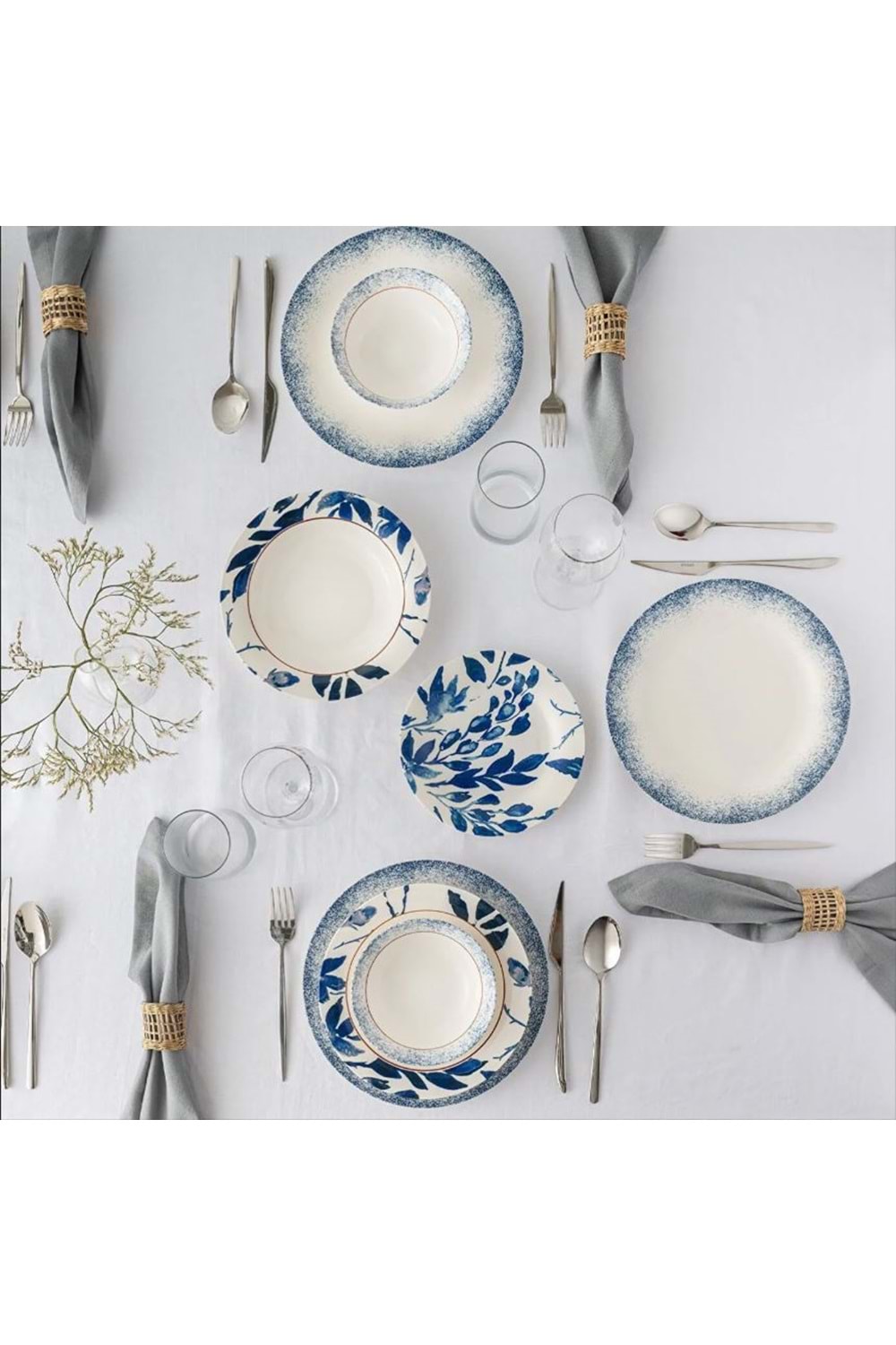 EMSAN LILABELLE 24 PRÇ 6 KİŞİLİK YEMEK TAKIMI