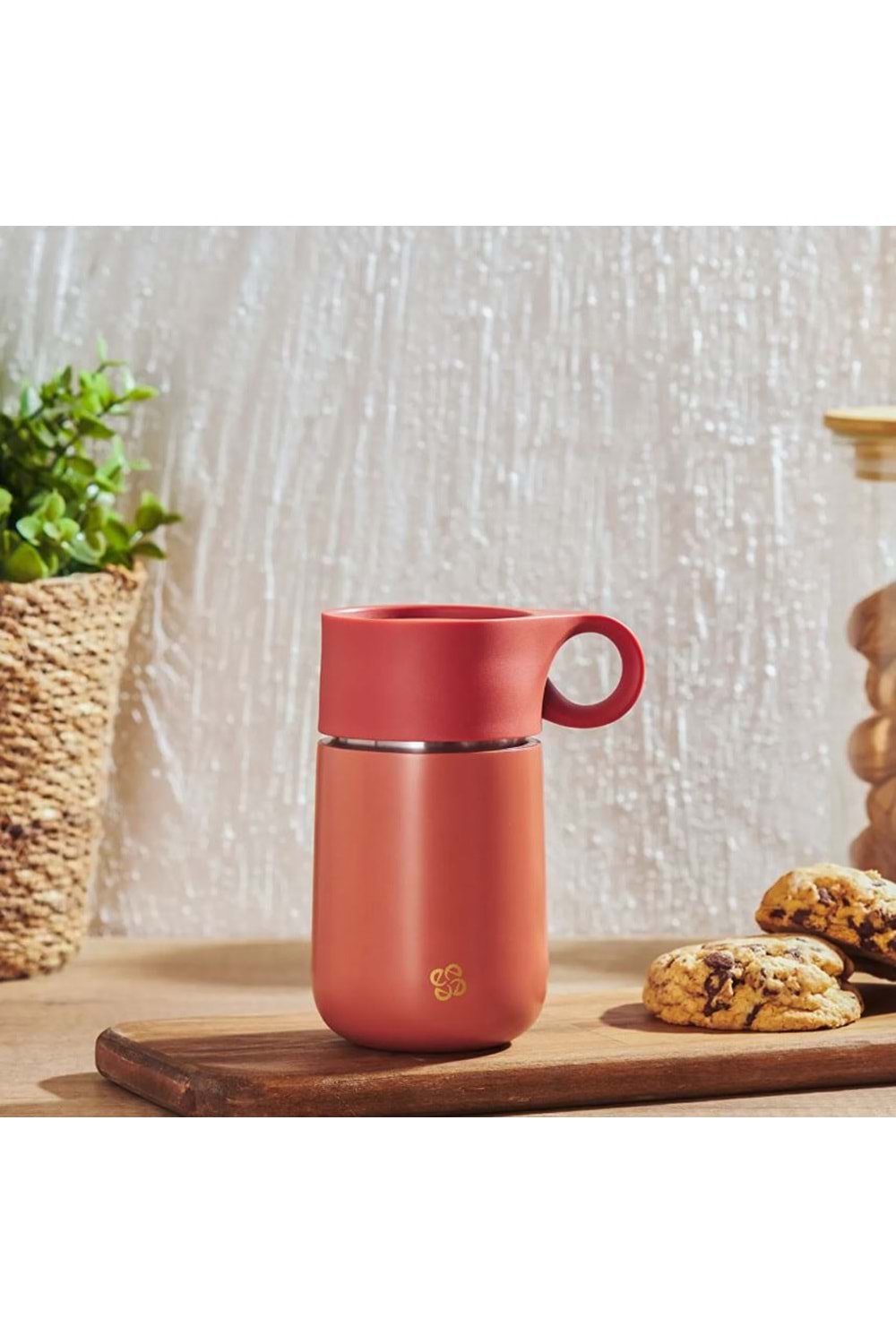 EMSAN SMART BARDAK TERMOS 300ML KİREMİT