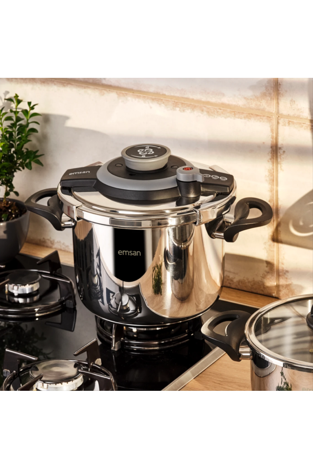 EMS VERA 6 LT SİYAH DÜDÜKLÜ TENCERE