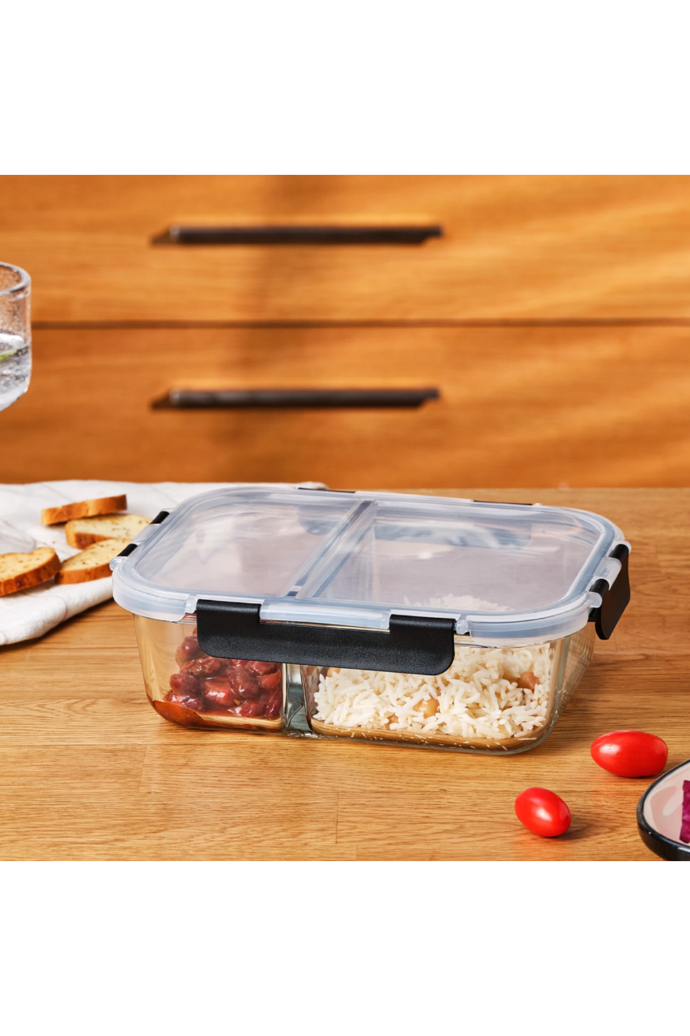 EMSAN TWIN BOROSİLİKAT SAKLAMA KABI 1360 ML