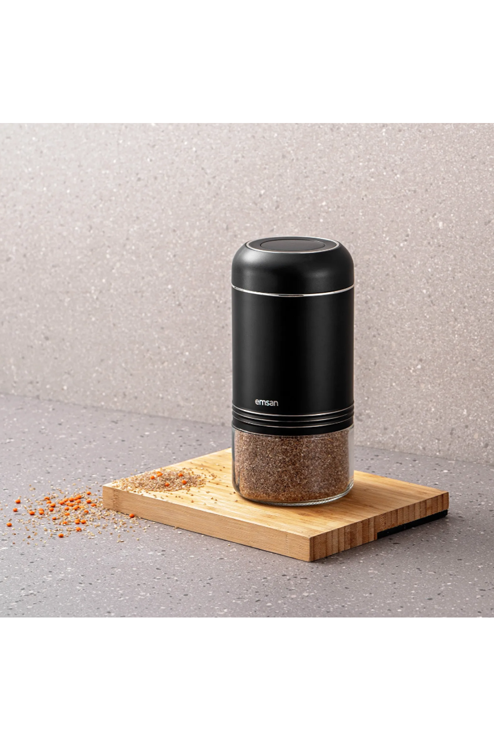 EMSAN MOKO 900 ML SAKLAMA KAVANOZU SİYAH