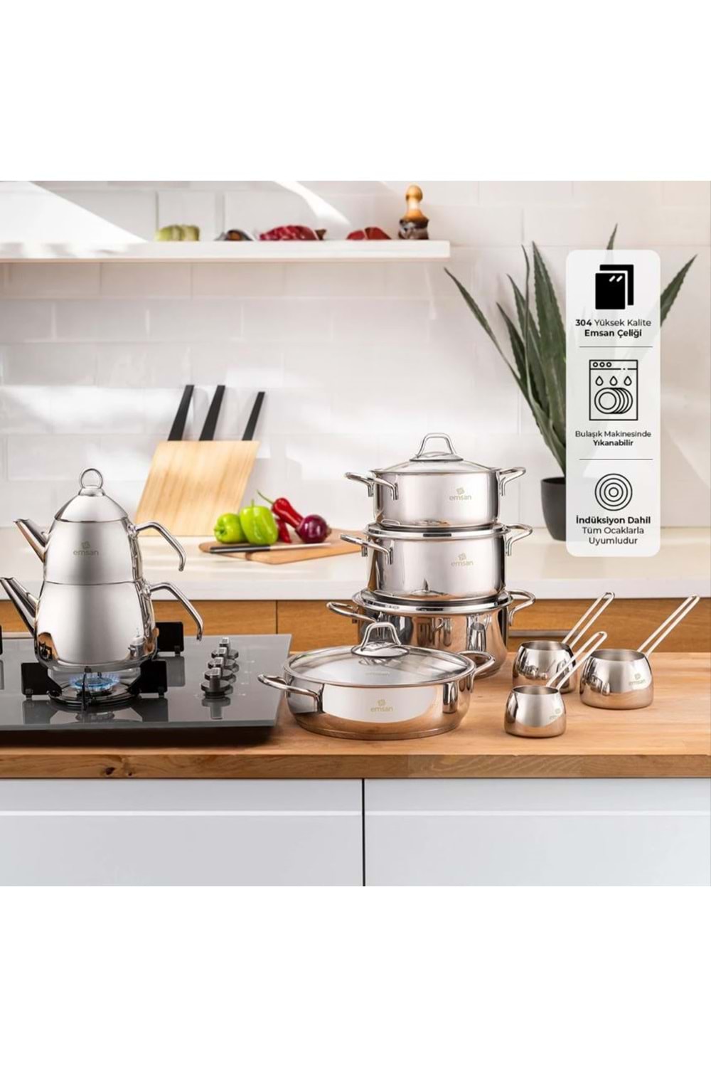 EMSAN BATU ÇEYİZ SETİ 14 PRÇ, ÇELİK