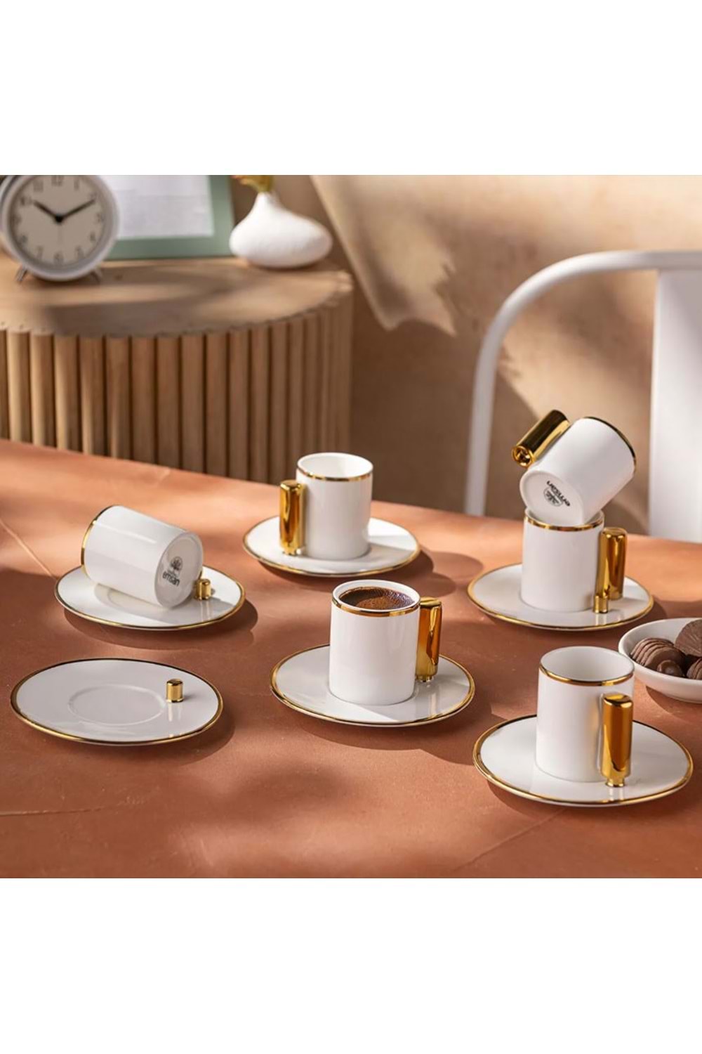 EMS MODERN 80ML 6'LI KAHVE FİNCAN TAKIMI