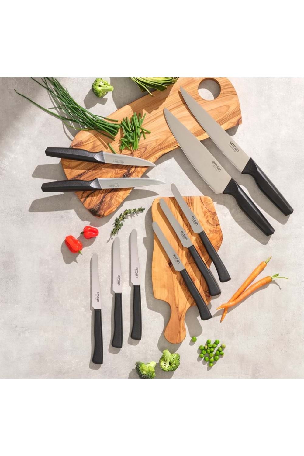 EMSAN KOBE (P) BIÇAK SETİ 10 PRÇ